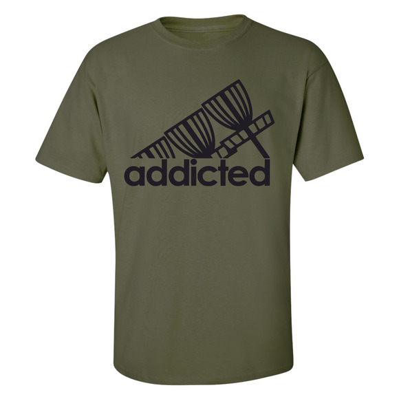 Disc Golf T Shirt ADDICTED Discgolfer Discgolfing Shirt - Picture 9 of 16